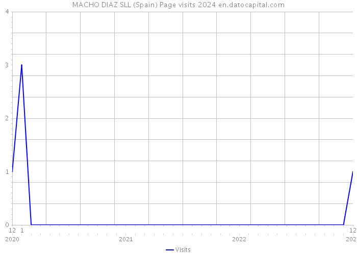 MACHO DIAZ SLL (Spain) Page visits 2024 