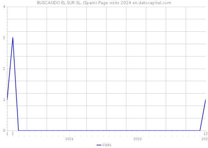 BUSCANDO EL SUR SL. (Spain) Page visits 2024 