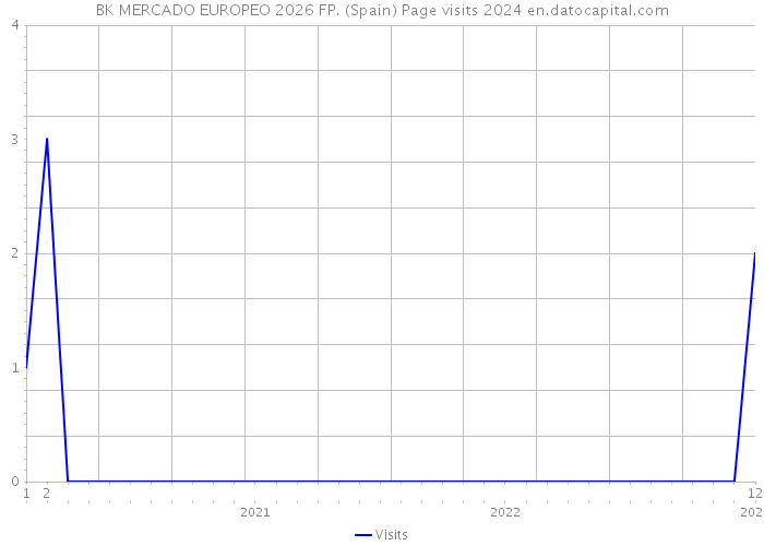BK MERCADO EUROPEO 2026 FP. (Spain) Page visits 2024 