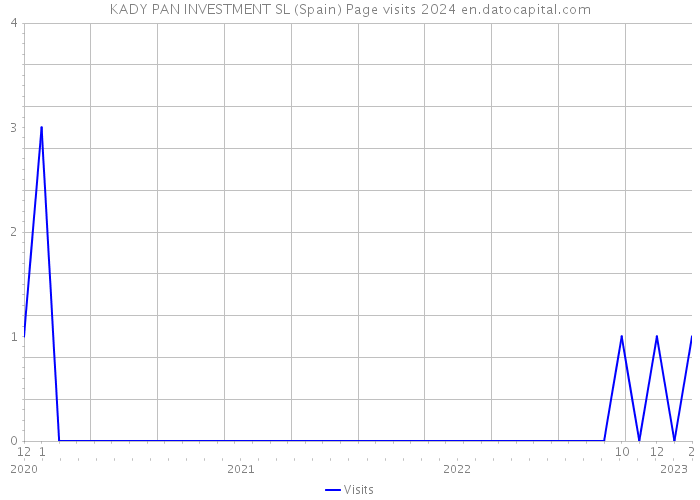 KADY PAN INVESTMENT SL (Spain) Page visits 2024 