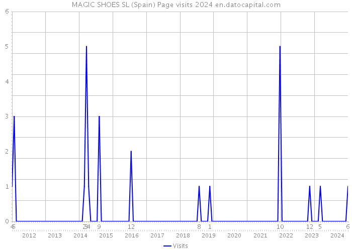 MAGIC SHOES SL (Spain) Page visits 2024 