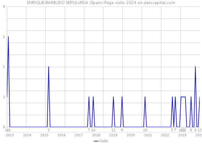 ENRIQUE BARBUDO SEPULVEDA (Spain) Page visits 2024 