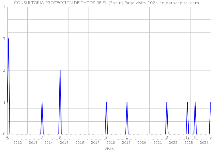 CONSULTORIA PROTECCION DE DATOS RB SL (Spain) Page visits 2024 