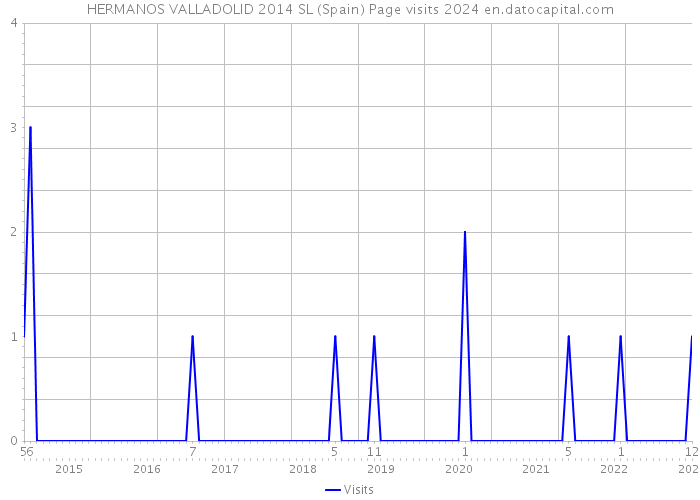 HERMANOS VALLADOLID 2014 SL (Spain) Page visits 2024 