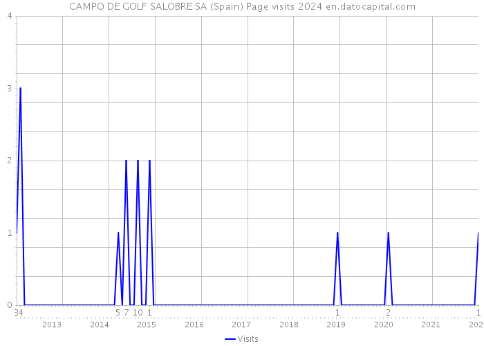 CAMPO DE GOLF SALOBRE SA (Spain) Page visits 2024 
