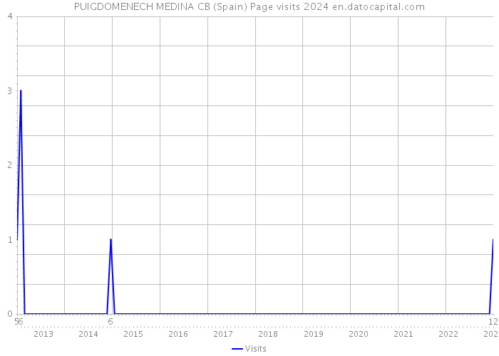 PUIGDOMENECH MEDINA CB (Spain) Page visits 2024 