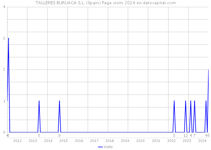 TALLERES BURUAGA S.L. (Spain) Page visits 2024 