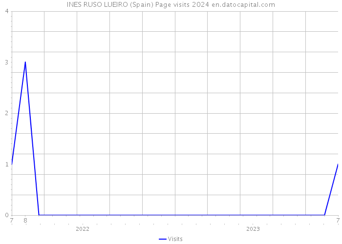 INES RUSO LUEIRO (Spain) Page visits 2024 