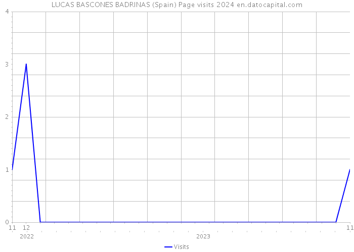 LUCAS BASCONES BADRINAS (Spain) Page visits 2024 