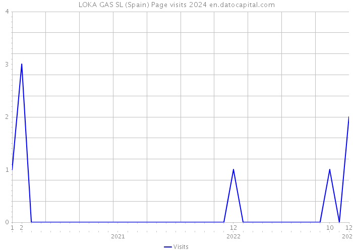 LOKA GAS SL (Spain) Page visits 2024 
