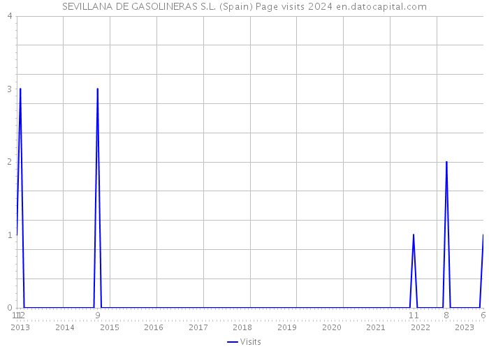 SEVILLANA DE GASOLINERAS S.L. (Spain) Page visits 2024 