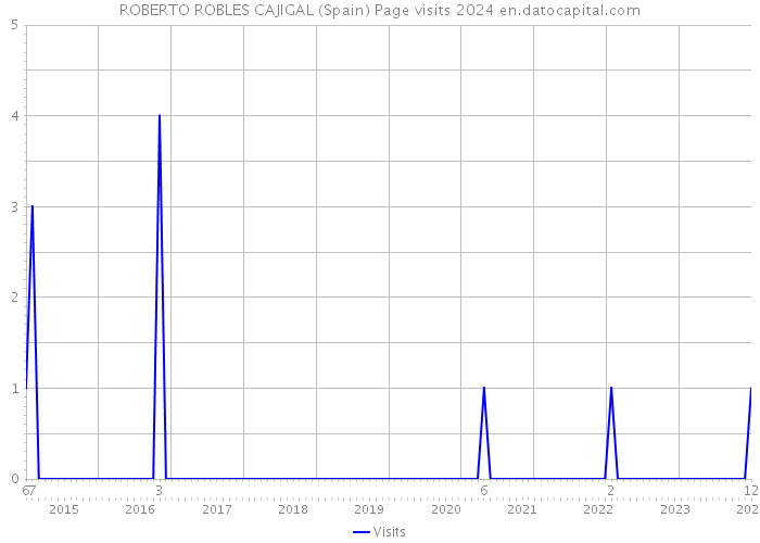 ROBERTO ROBLES CAJIGAL (Spain) Page visits 2024 