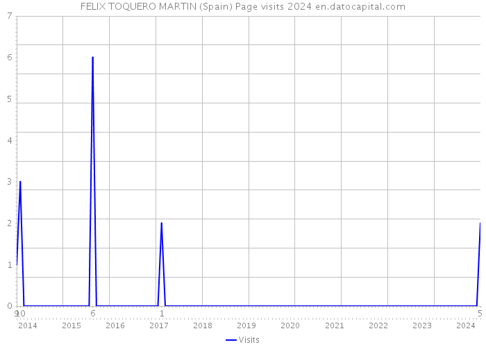 FELIX TOQUERO MARTIN (Spain) Page visits 2024 