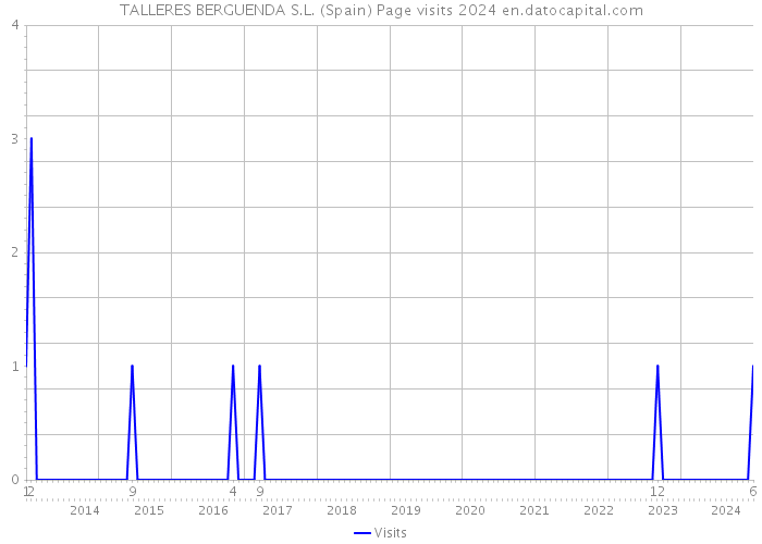 TALLERES BERGUENDA S.L. (Spain) Page visits 2024 