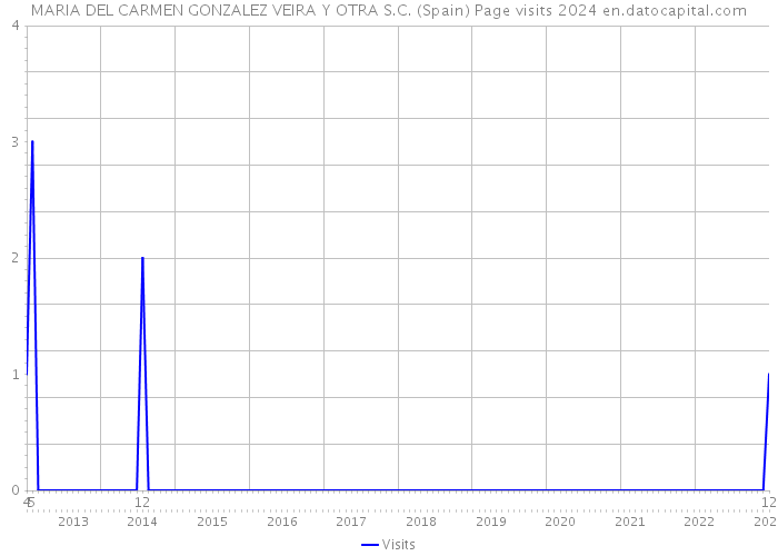 MARIA DEL CARMEN GONZALEZ VEIRA Y OTRA S.C. (Spain) Page visits 2024 