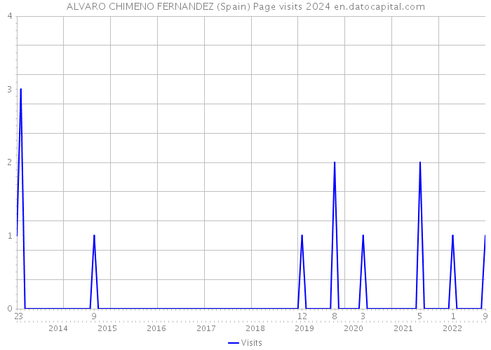 ALVARO CHIMENO FERNANDEZ (Spain) Page visits 2024 