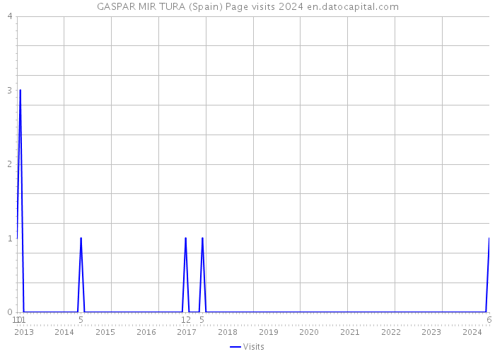 GASPAR MIR TURA (Spain) Page visits 2024 