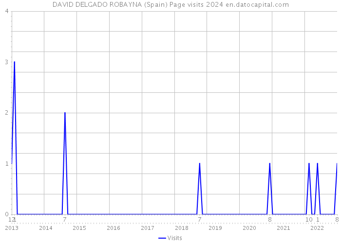 DAVID DELGADO ROBAYNA (Spain) Page visits 2024 