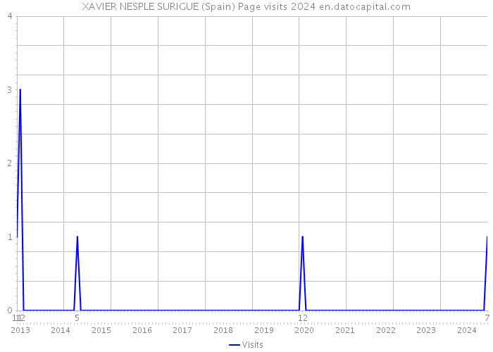 XAVIER NESPLE SURIGUE (Spain) Page visits 2024 