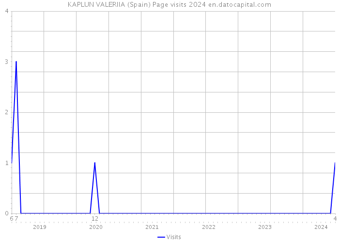 KAPLUN VALERIIA (Spain) Page visits 2024 