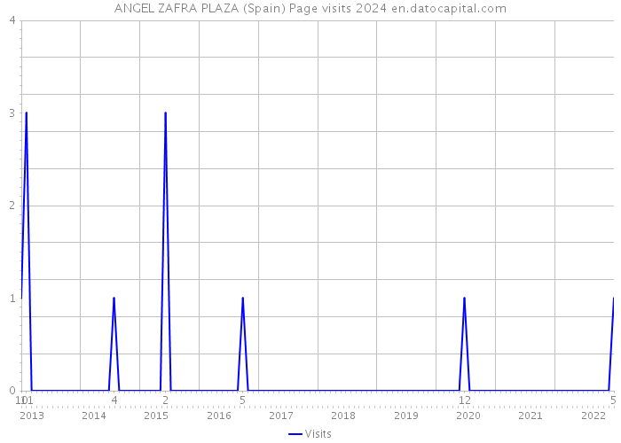 ANGEL ZAFRA PLAZA (Spain) Page visits 2024 