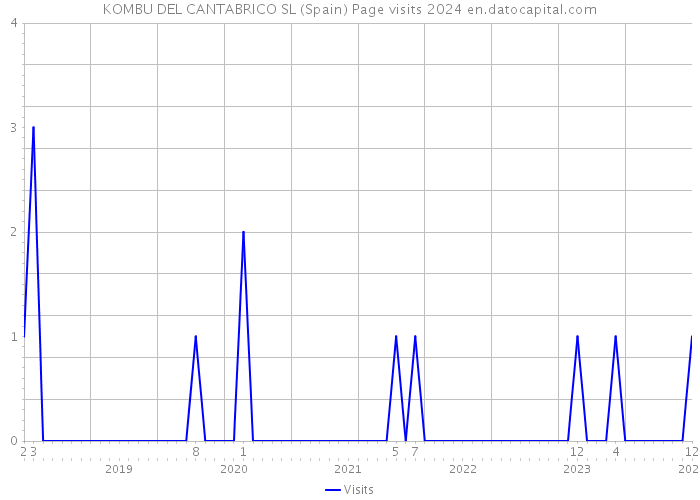 KOMBU DEL CANTABRICO SL (Spain) Page visits 2024 