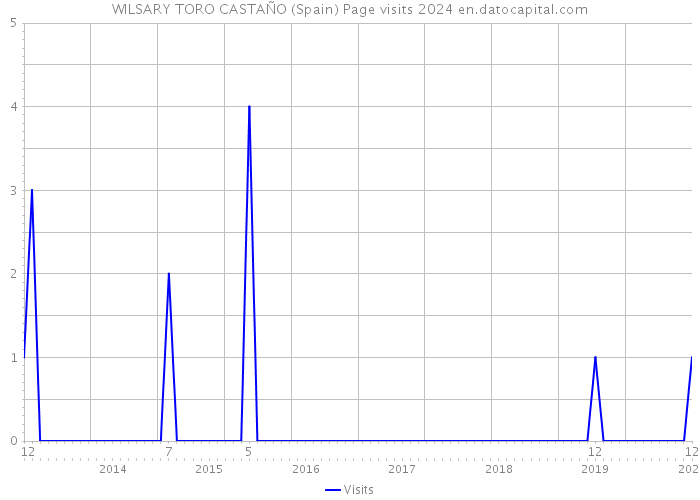 WILSARY TORO CASTAÑO (Spain) Page visits 2024 