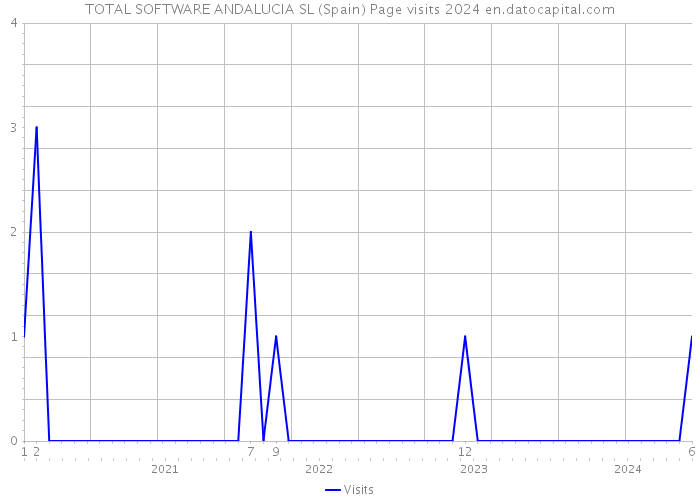 TOTAL SOFTWARE ANDALUCIA SL (Spain) Page visits 2024 