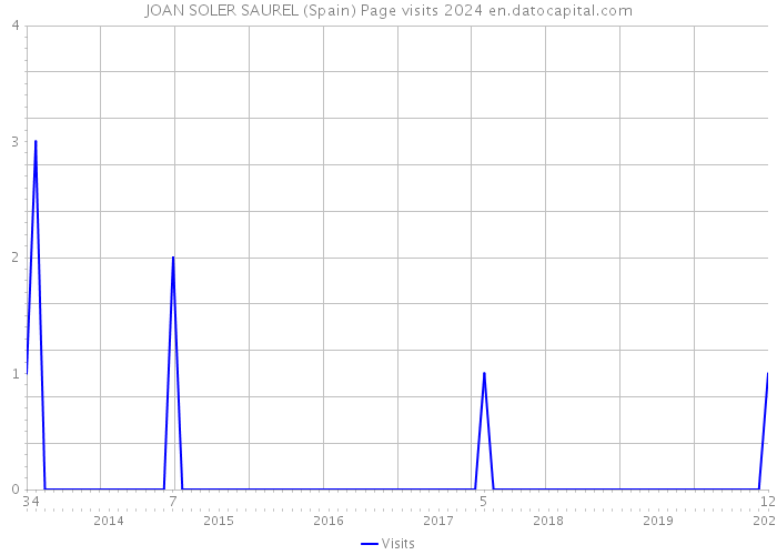 JOAN SOLER SAUREL (Spain) Page visits 2024 