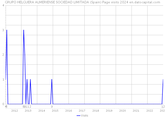 GRUPO HELGUERA ALMERIENSE SOCIEDAD LIMITADA (Spain) Page visits 2024 