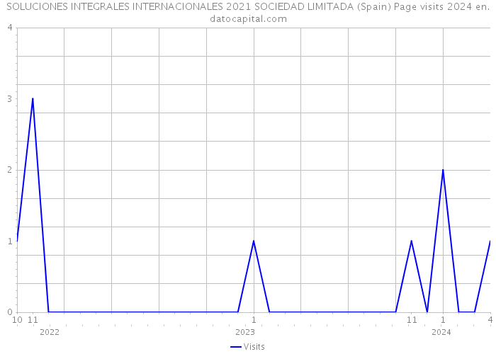 SOLUCIONES INTEGRALES INTERNACIONALES 2021 SOCIEDAD LIMITADA (Spain) Page visits 2024 