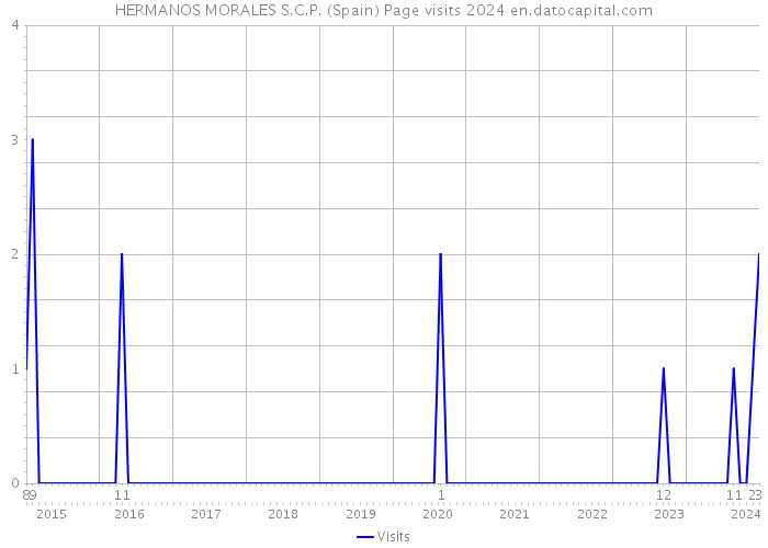 HERMANOS MORALES S.C.P. (Spain) Page visits 2024 