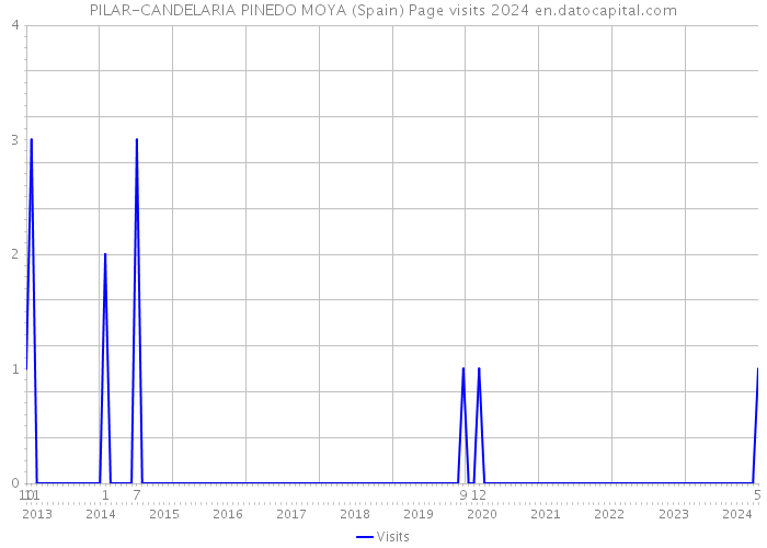PILAR-CANDELARIA PINEDO MOYA (Spain) Page visits 2024 