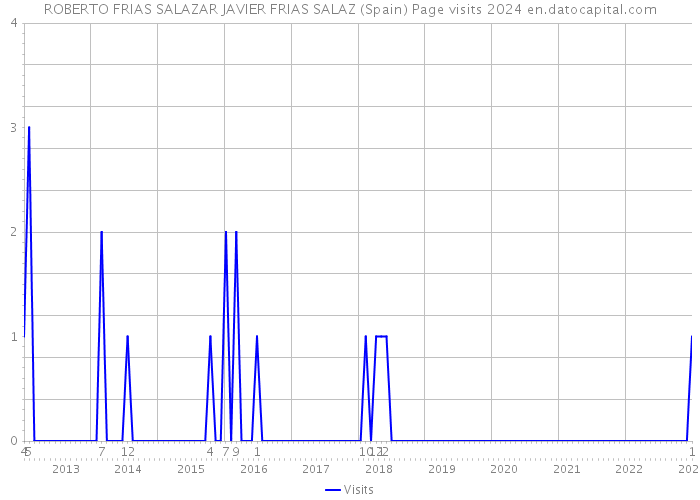 ROBERTO FRIAS SALAZAR JAVIER FRIAS SALAZ (Spain) Page visits 2024 