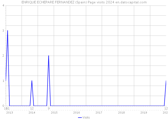 ENRIQUE ECHEPARE FERNANDEZ (Spain) Page visits 2024 