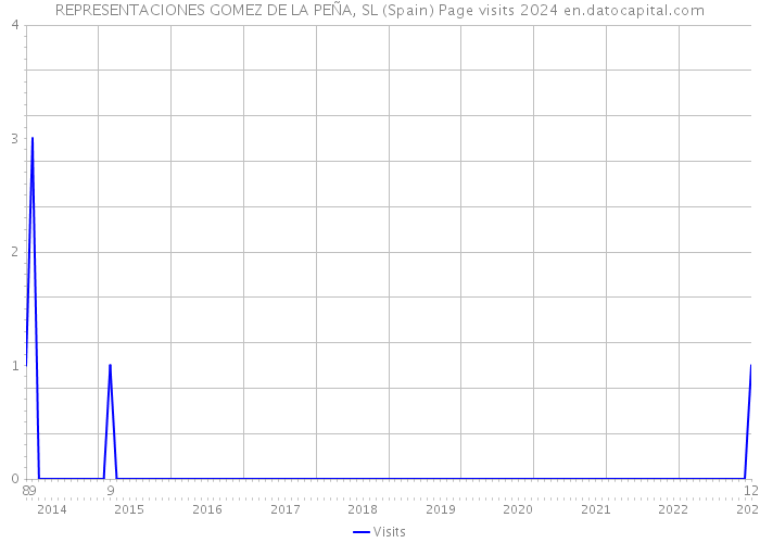 REPRESENTACIONES GOMEZ DE LA PEÑA, SL (Spain) Page visits 2024 