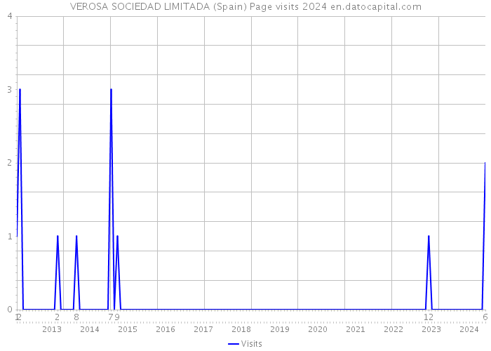 VEROSA SOCIEDAD LIMITADA (Spain) Page visits 2024 