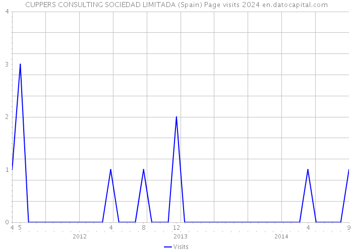 CUPPERS CONSULTING SOCIEDAD LIMITADA (Spain) Page visits 2024 