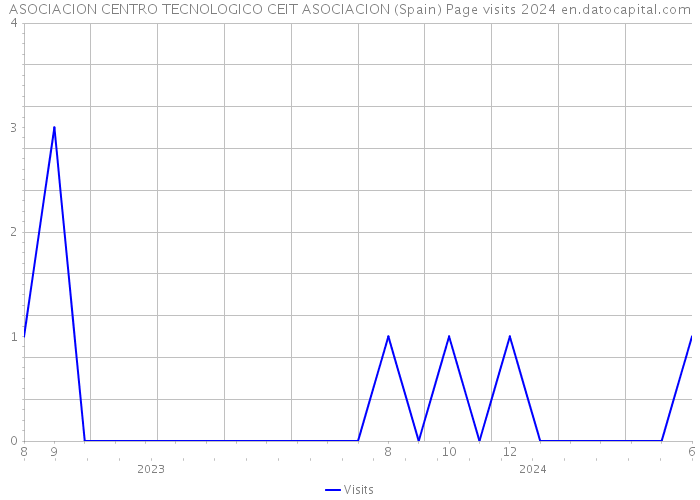 ASOCIACION CENTRO TECNOLOGICO CEIT ASOCIACION (Spain) Page visits 2024 