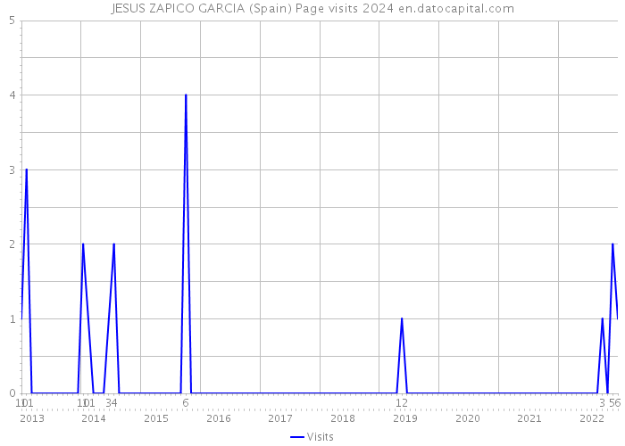 JESUS ZAPICO GARCIA (Spain) Page visits 2024 