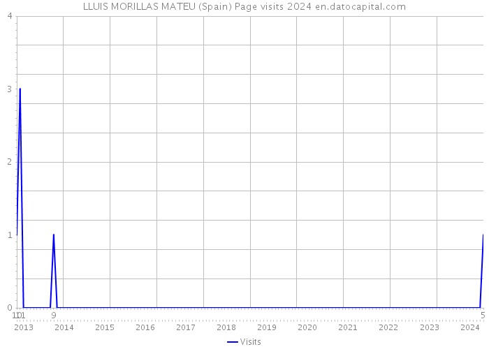 LLUIS MORILLAS MATEU (Spain) Page visits 2024 