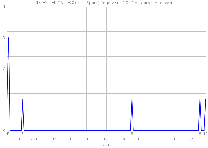 PIELES DEL GALLEGO S.L. (Spain) Page visits 2024 