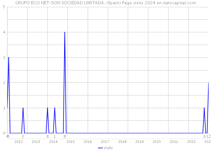GRUPO ECO NET-SON SOCIEDAD LIMITADA. (Spain) Page visits 2024 
