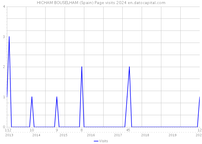 HICHAM BOUSELHAM (Spain) Page visits 2024 
