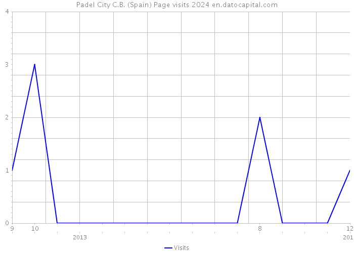 Padel City C.B. (Spain) Page visits 2024 