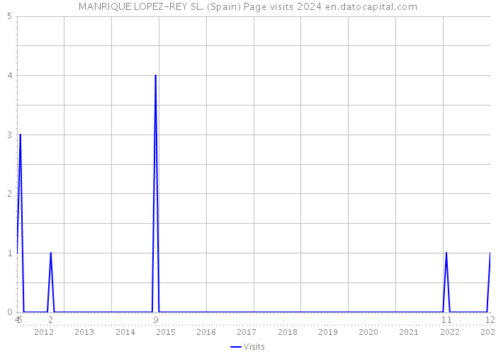 MANRIQUE LOPEZ-REY SL. (Spain) Page visits 2024 