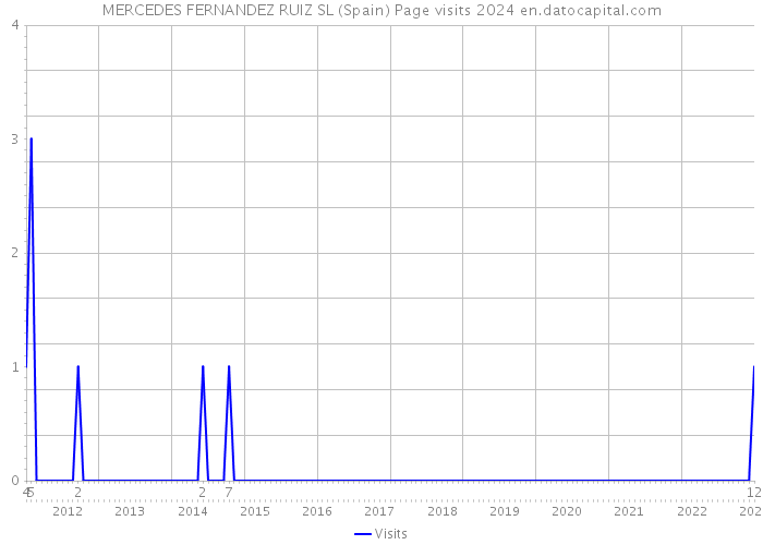 MERCEDES FERNANDEZ RUIZ SL (Spain) Page visits 2024 