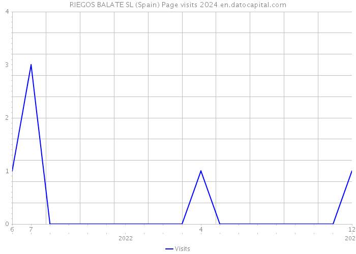 RIEGOS BALATE SL (Spain) Page visits 2024 