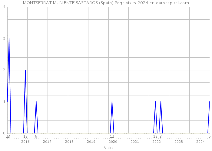 MONTSERRAT MUNIENTE BASTAROS (Spain) Page visits 2024 