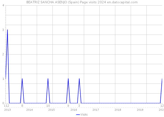 BEATRIZ SANCHA ASENJO (Spain) Page visits 2024 